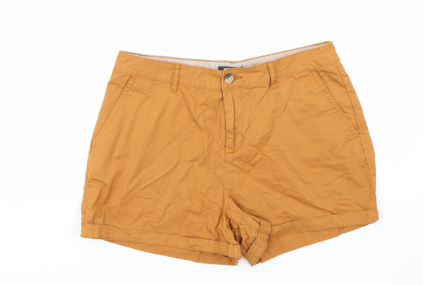 Primark Womens Brown   Paperbag Shorts Size 14