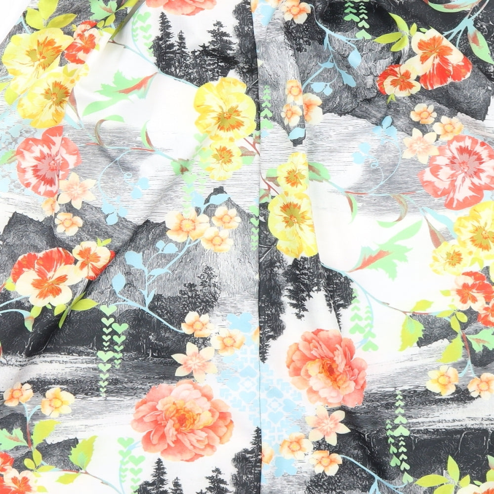 Body coren Womens Multicoloured Floral  Flare Skirt Size 12
