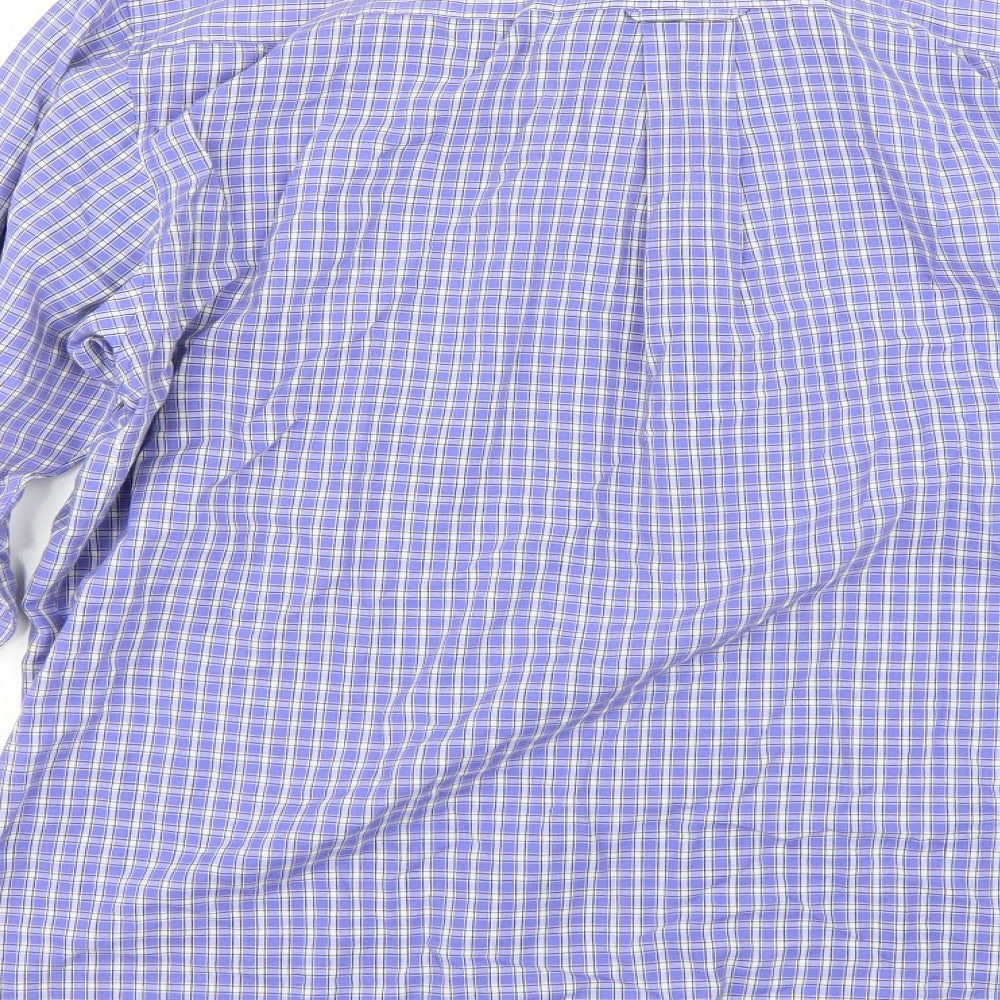 Ben Sherman Mens Blue Check   Button-Up Size L