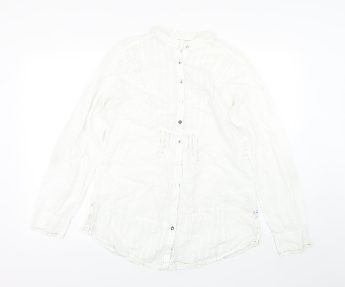 Preworn Womens White   Basic Button-Up Size 12