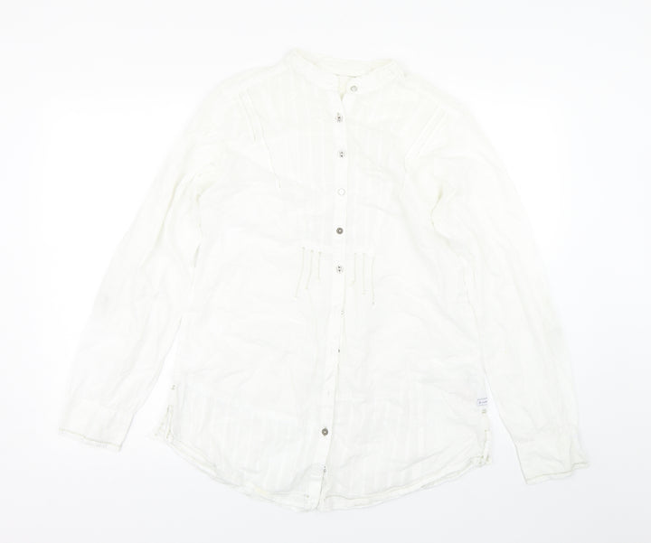 Preworn Womens White   Basic Button-Up Size 12