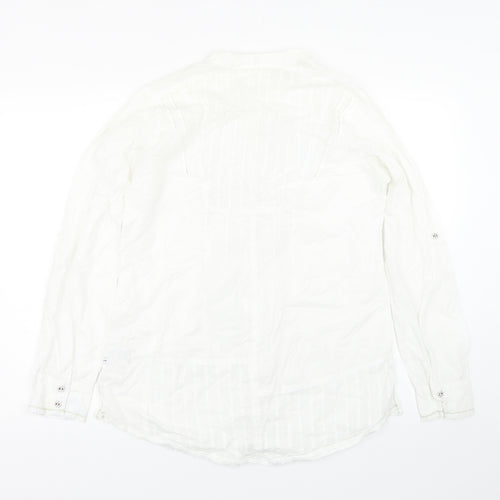 Preworn Womens White   Basic Button-Up Size 12