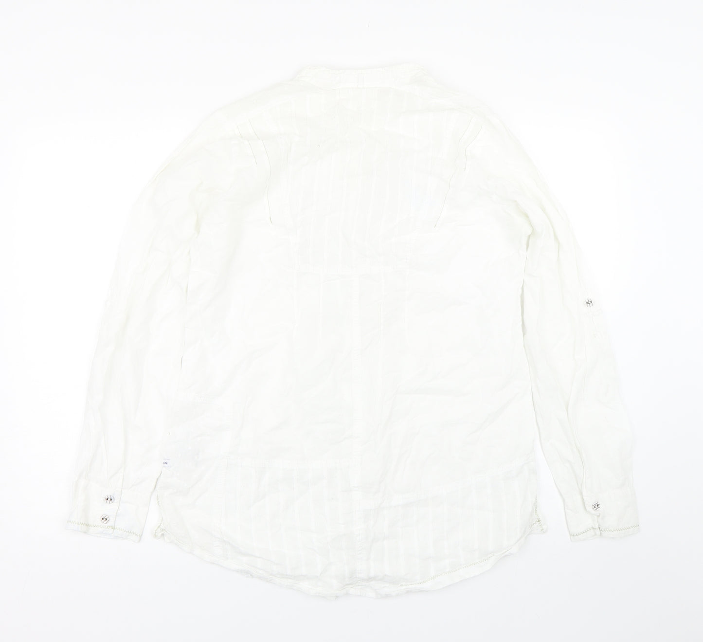 Preworn Womens White   Basic Button-Up Size 12