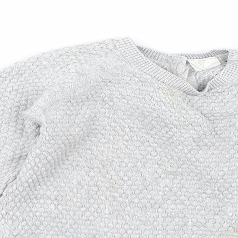 H&M Boys Grey   Pullover Jumper Size 18-24 Months