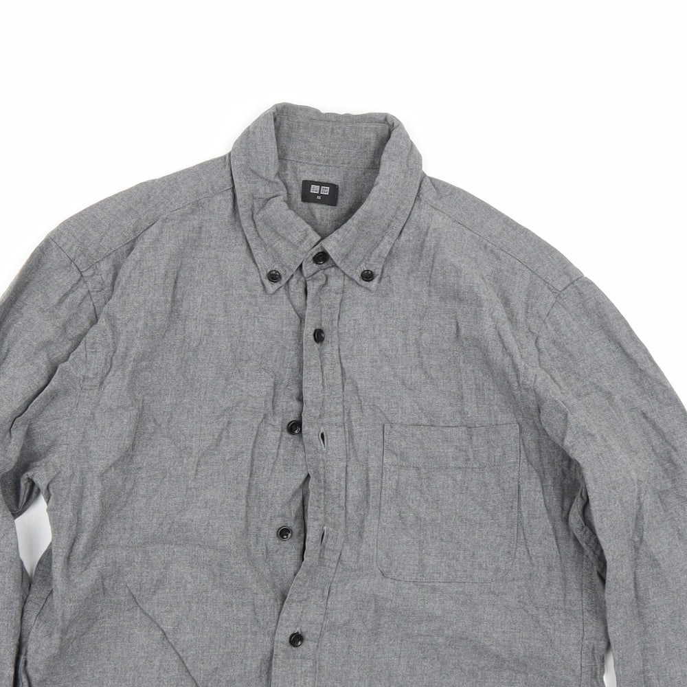 Uniqlo Mens Grey    Button-Up Size XS