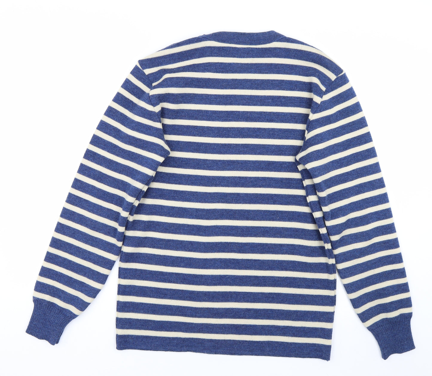 Armor Lux Mens Blue Striped  Pullover Jumper Size L