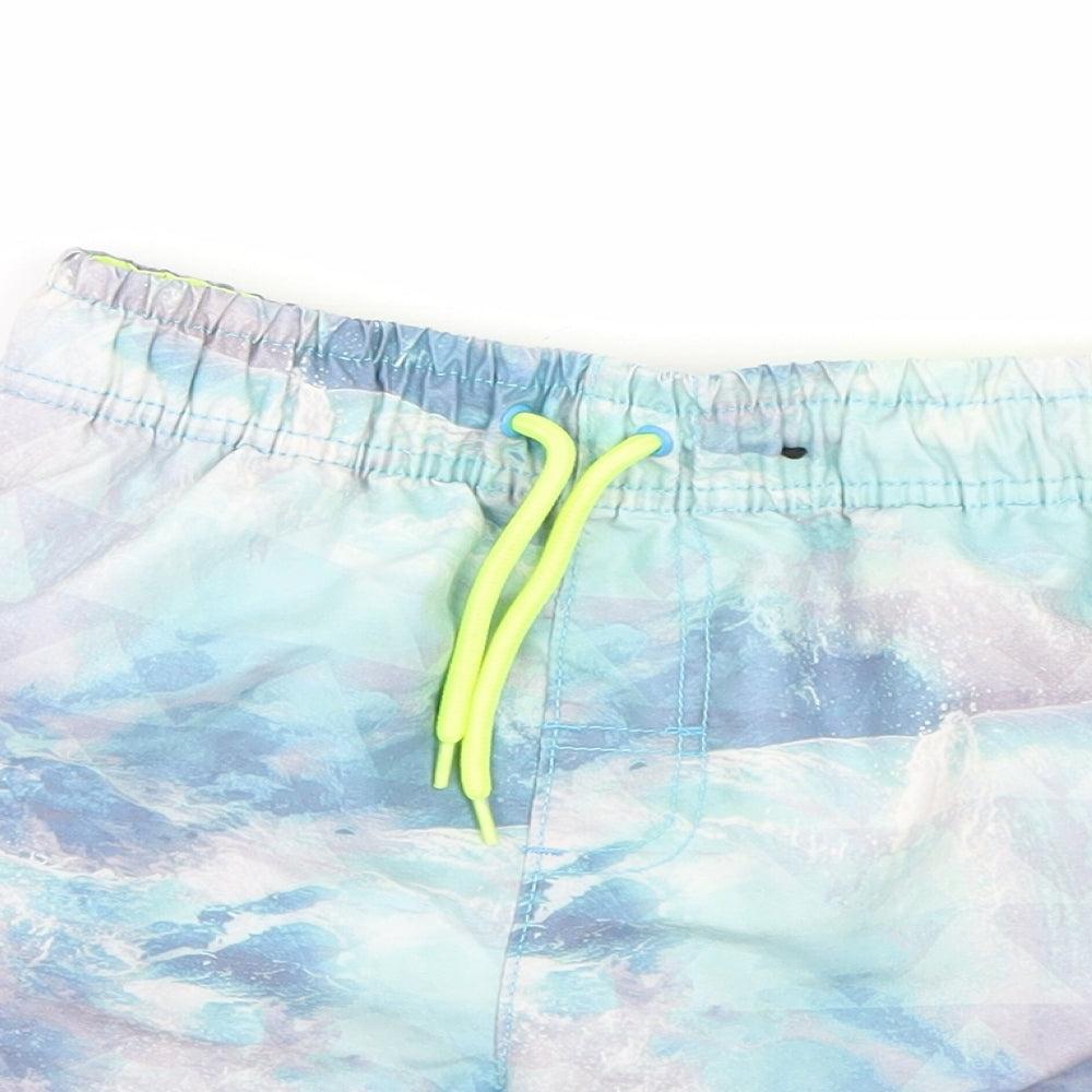 George Boys Multicoloured Geometric  Sweat Shorts Size 8-9 Years