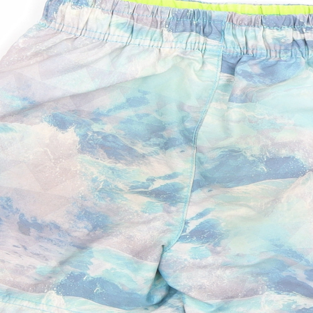 George Boys Multicoloured Geometric  Sweat Shorts Size 8-9 Years