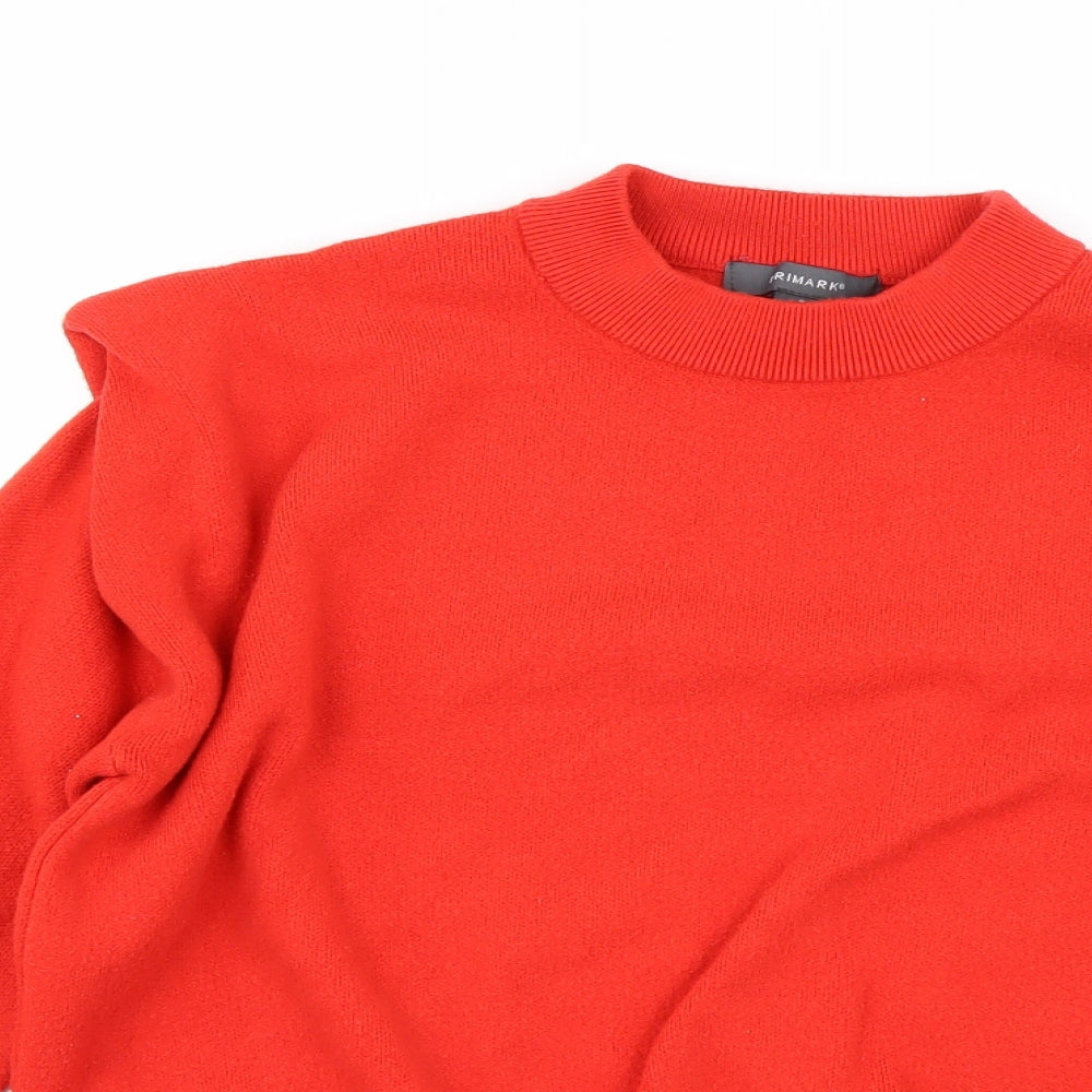 Primark Womens Red   Pullover Jumper Size S