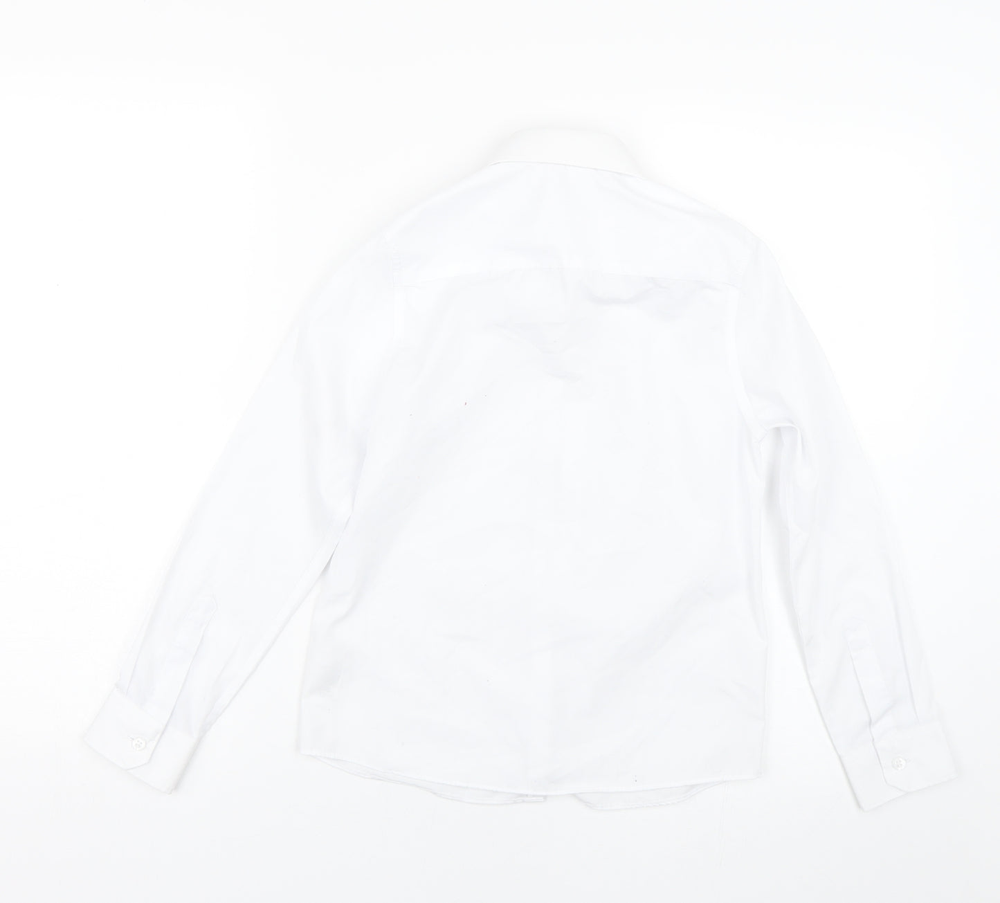 M&S Boys White   Basic Button-Up Size 9-10 Years  - School uniform