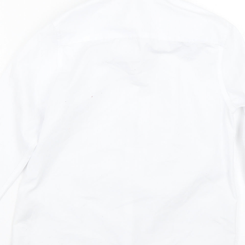 M&S Boys White   Basic Button-Up Size 9-10 Years  - School uniform
