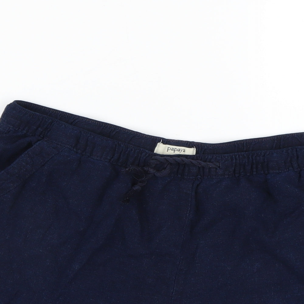 Papaya Womens Blue   Sweat Shorts Size 12