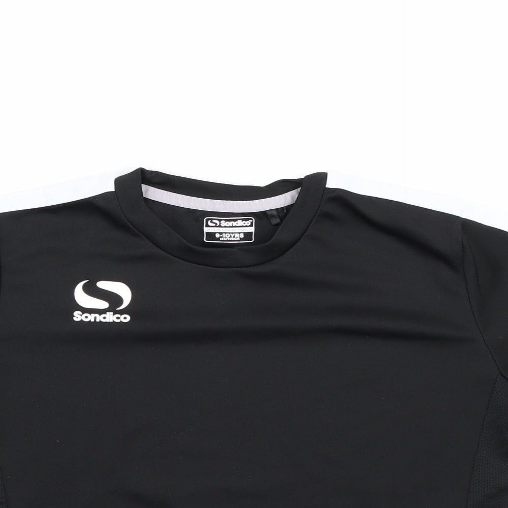Sondico Boys Black   Basic T-Shirt Size 9-10 Years