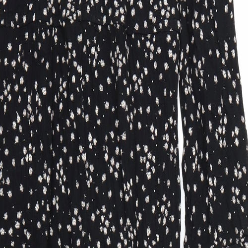 NEXT Girls Black Floral  Bodysuit One-Piece Size 15 Years