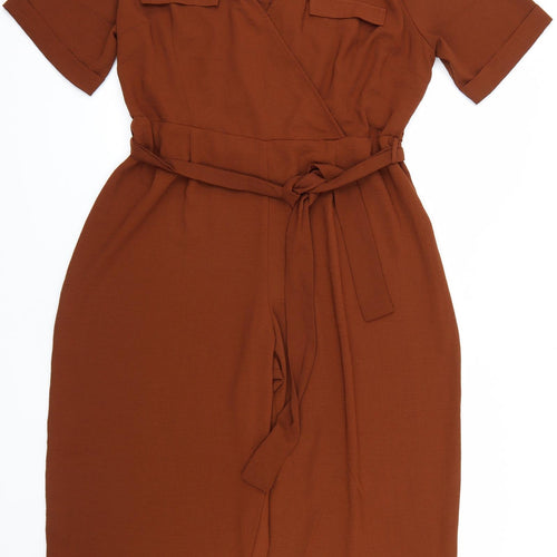 George Womens Brown   Jumpsuit One-Piece Size 18 L22 in