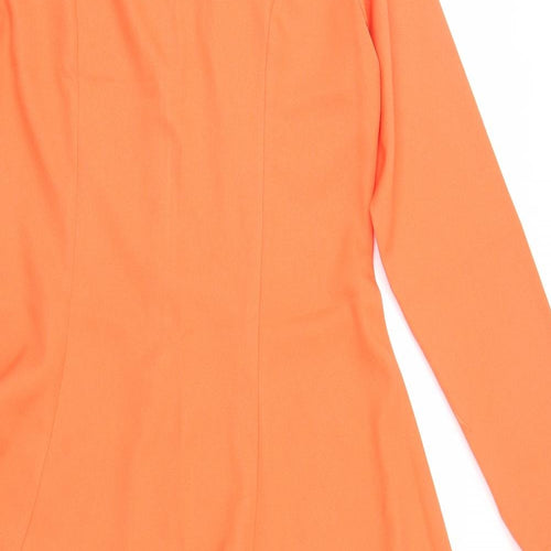 Verona Womens Orange  Rayon Fit & Flare  Size 2XL