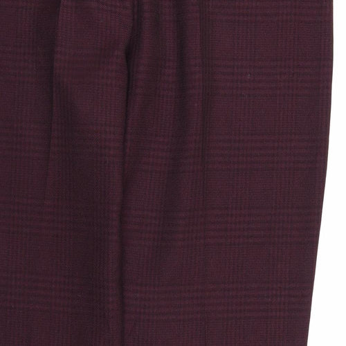 Atmosphere Womens Purple Plaid  Cropped Trousers Size 20 L28 in