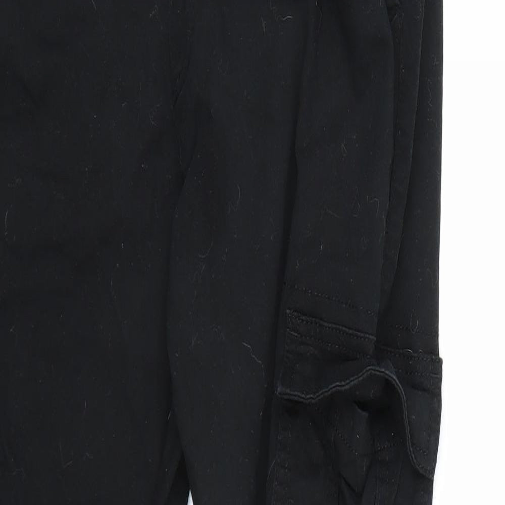 Primark Mens Black   Cargo Trousers Size S L26 in