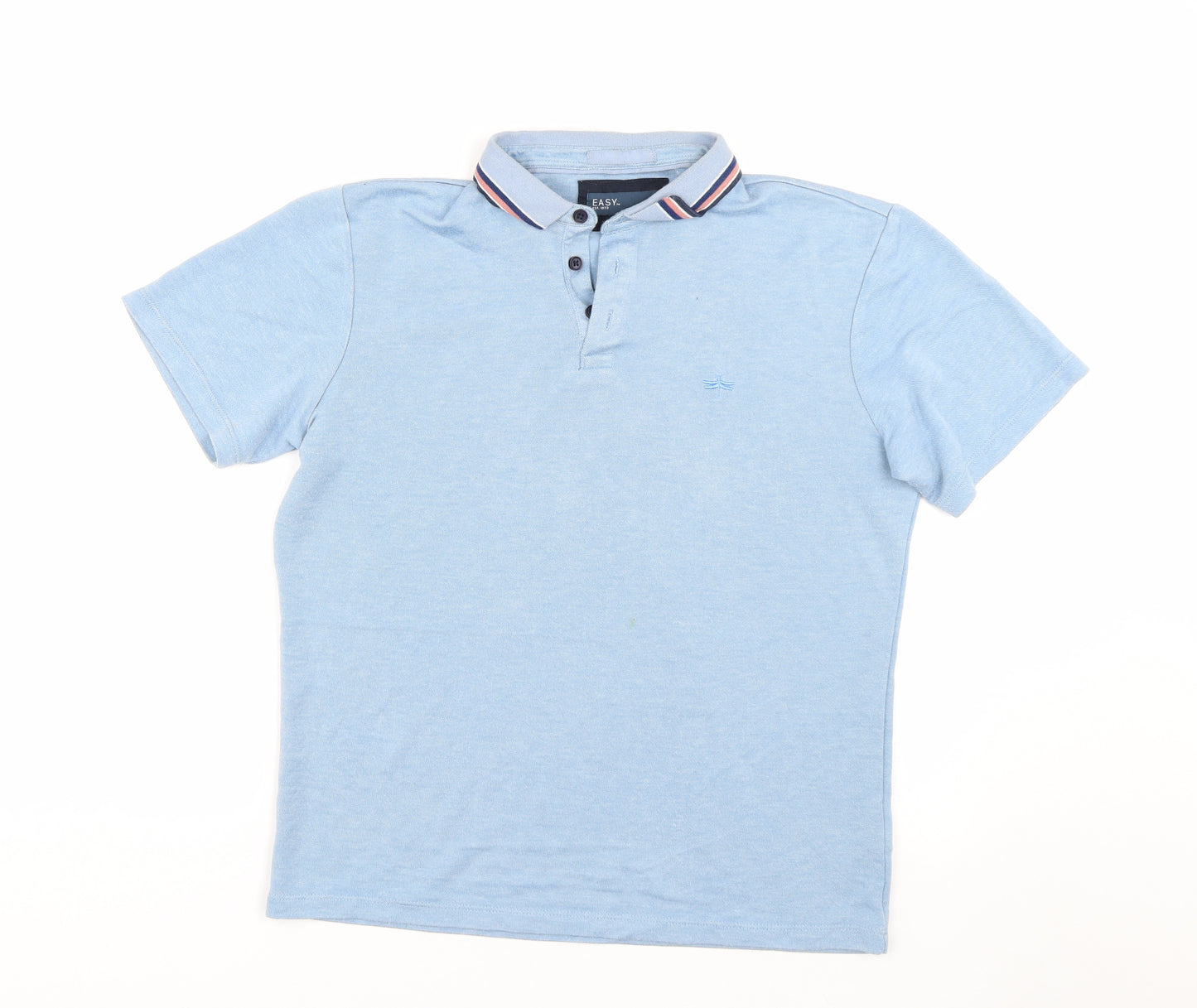 Easy Mens Blue    Polo Size M