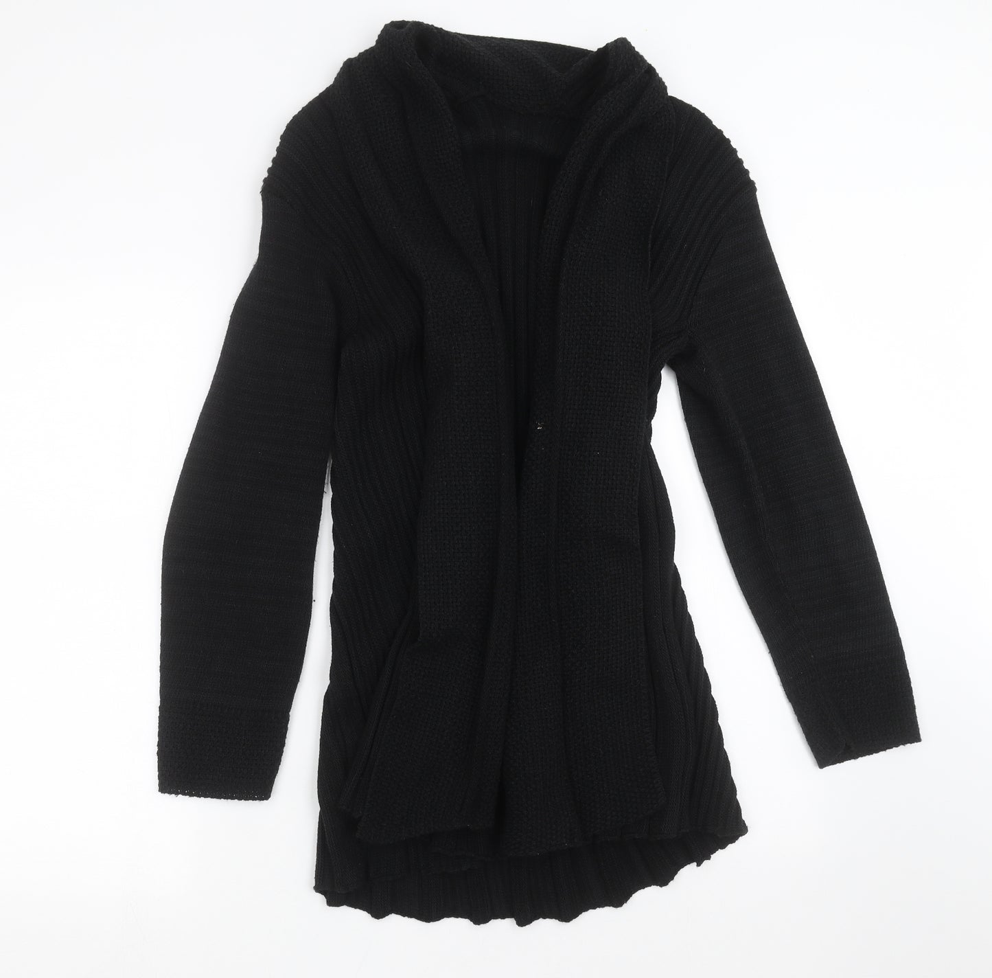 Preworn Womens Black  Knit Cardigan Jumper Size 8