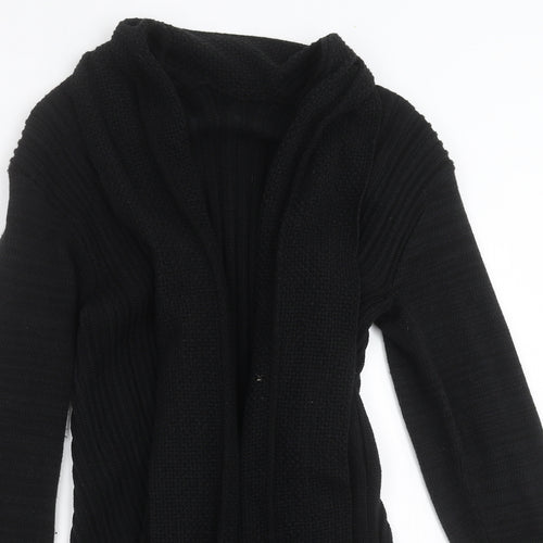 Preworn Womens Black  Knit Cardigan Jumper Size 8