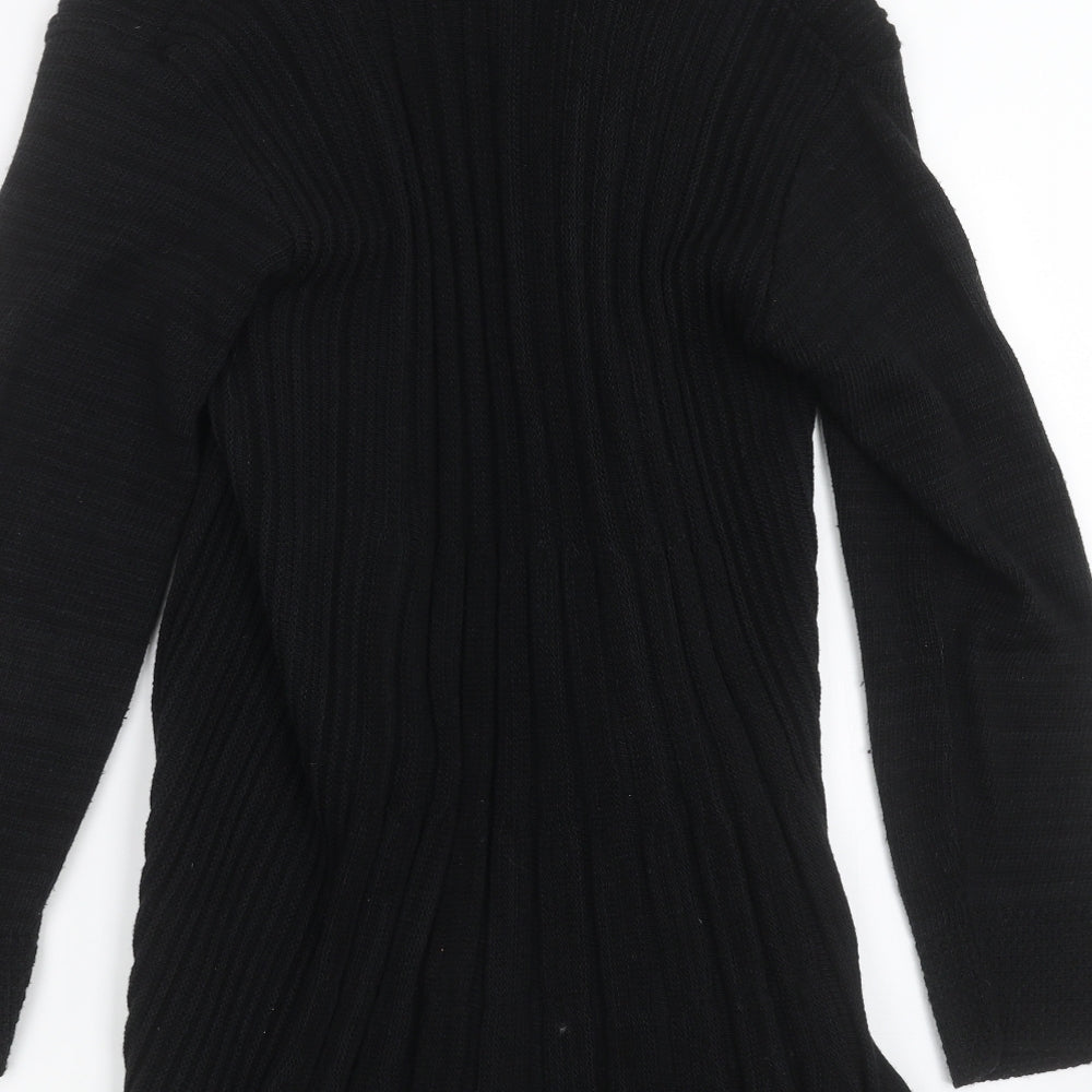 Preworn Womens Black  Knit Cardigan Jumper Size 8
