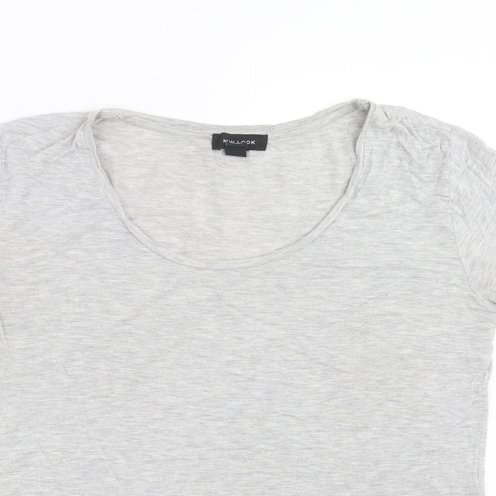 New Look Womens Grey   Basic T-Shirt Size 10