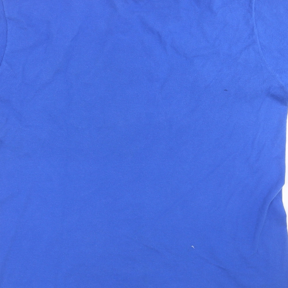 Gildan Mens Blue    T-Shirt Size M  - dino dna
