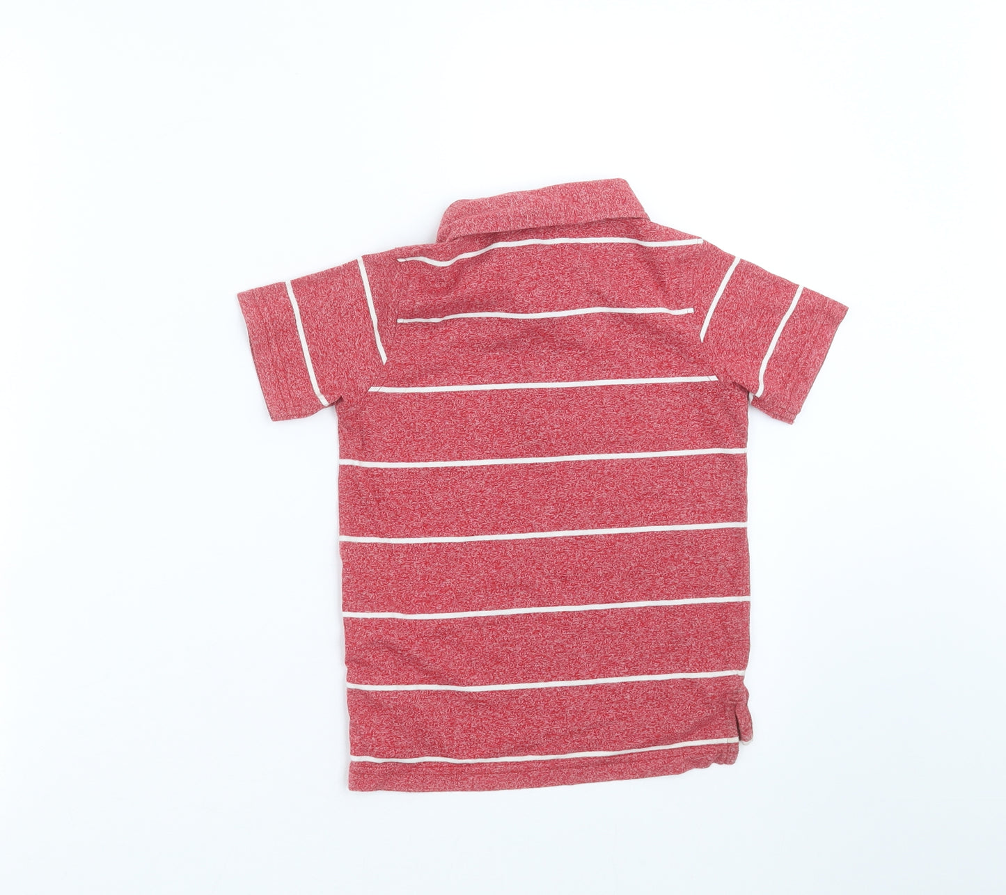 George Boys Red Striped  Basic Polo Size 4-5 Years