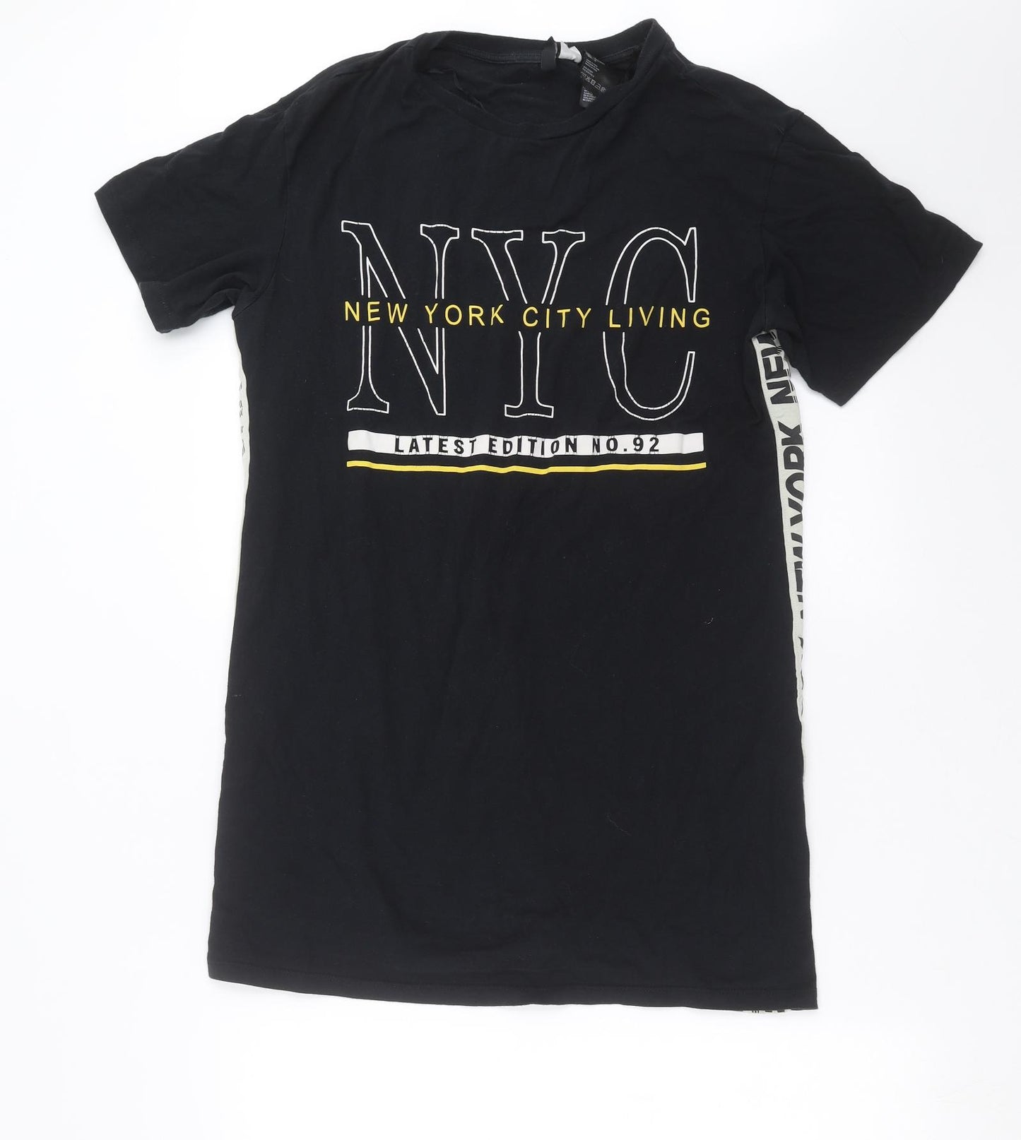Divided by H&M Womens Black   T-Shirt Dress  Size 10  - new York