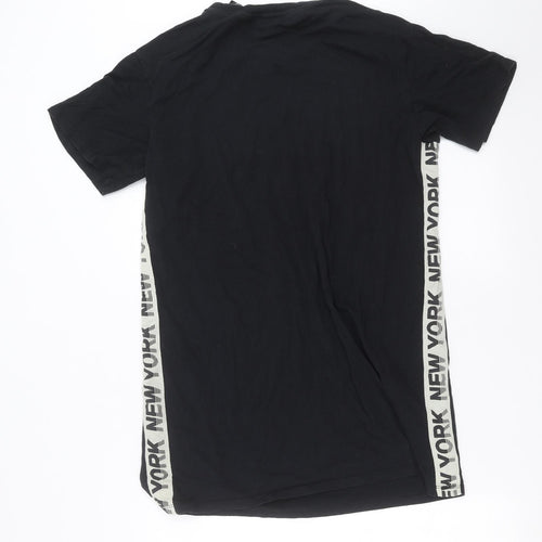 Divided by H&M Womens Black   T-Shirt Dress  Size 10  - new York