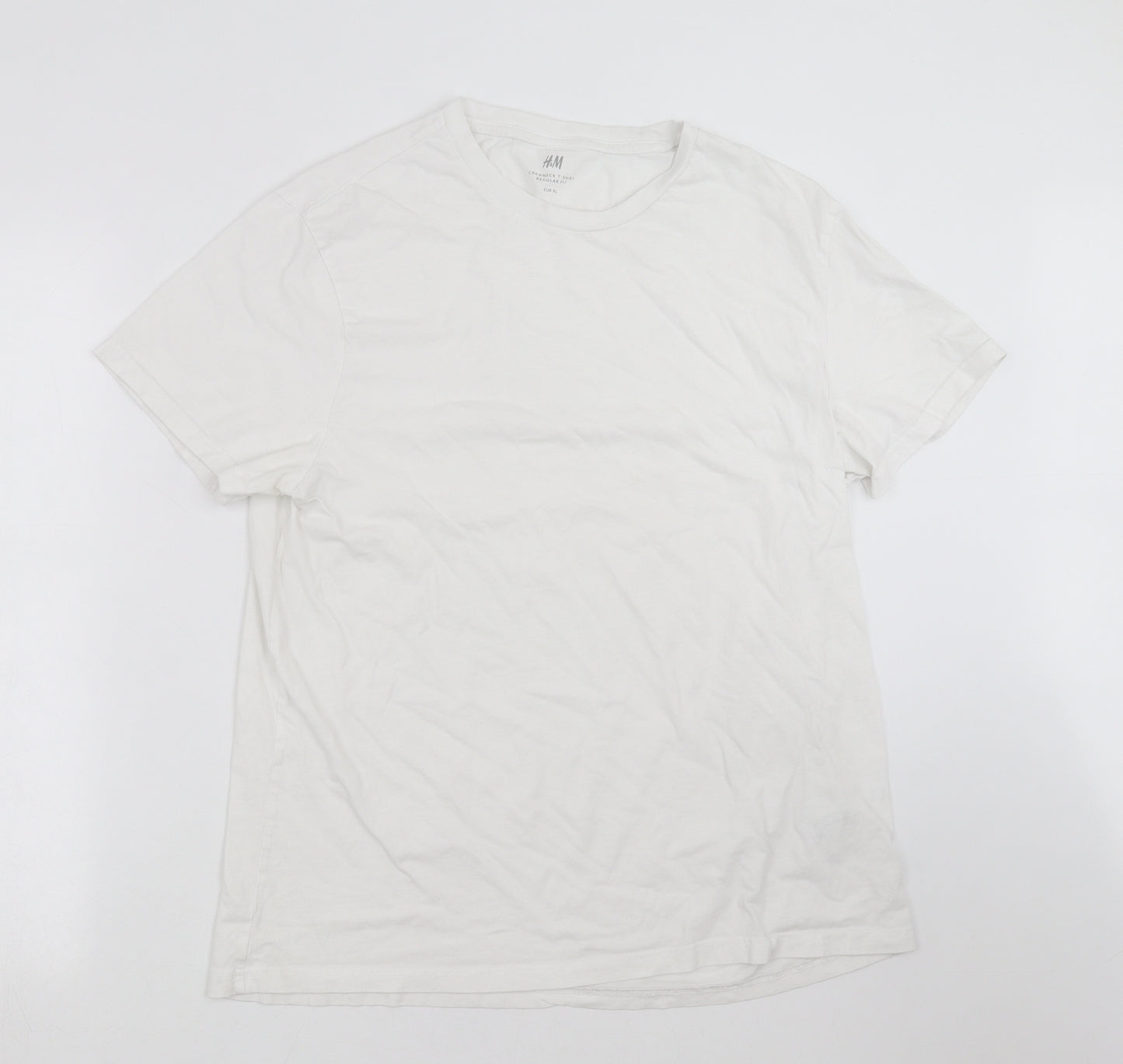 H&M Mens White    T-Shirt Size XL
