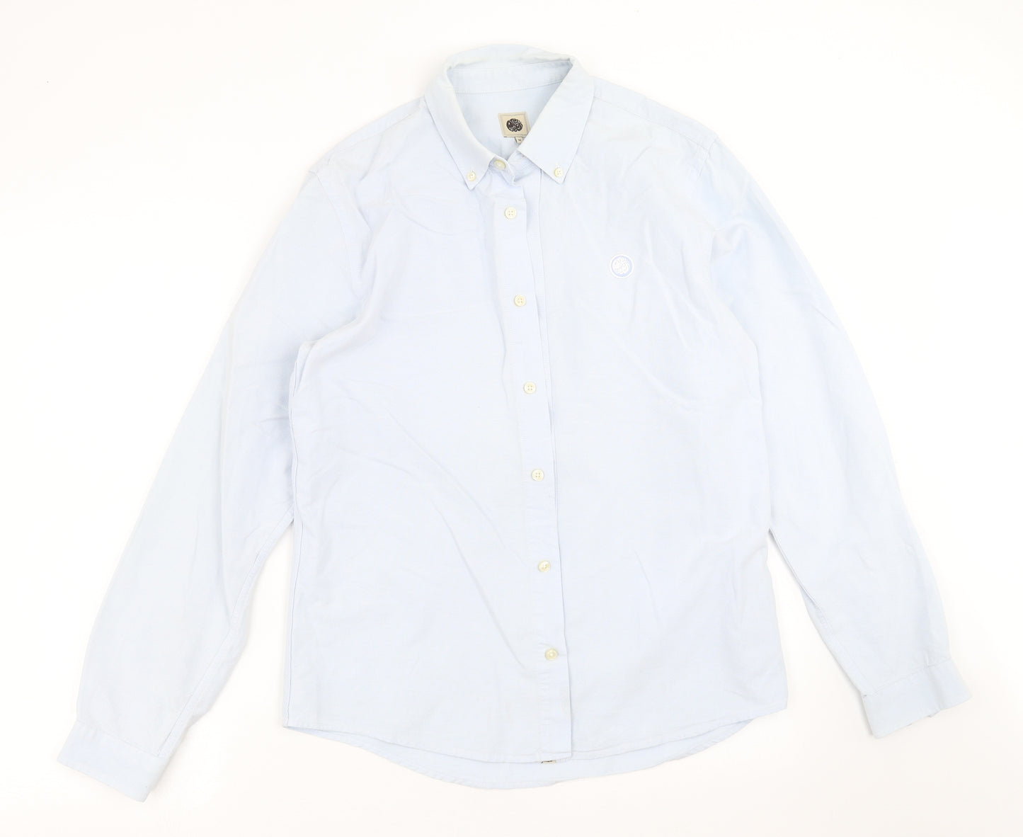 Pretty Green Mens Blue    Button-Up Size M