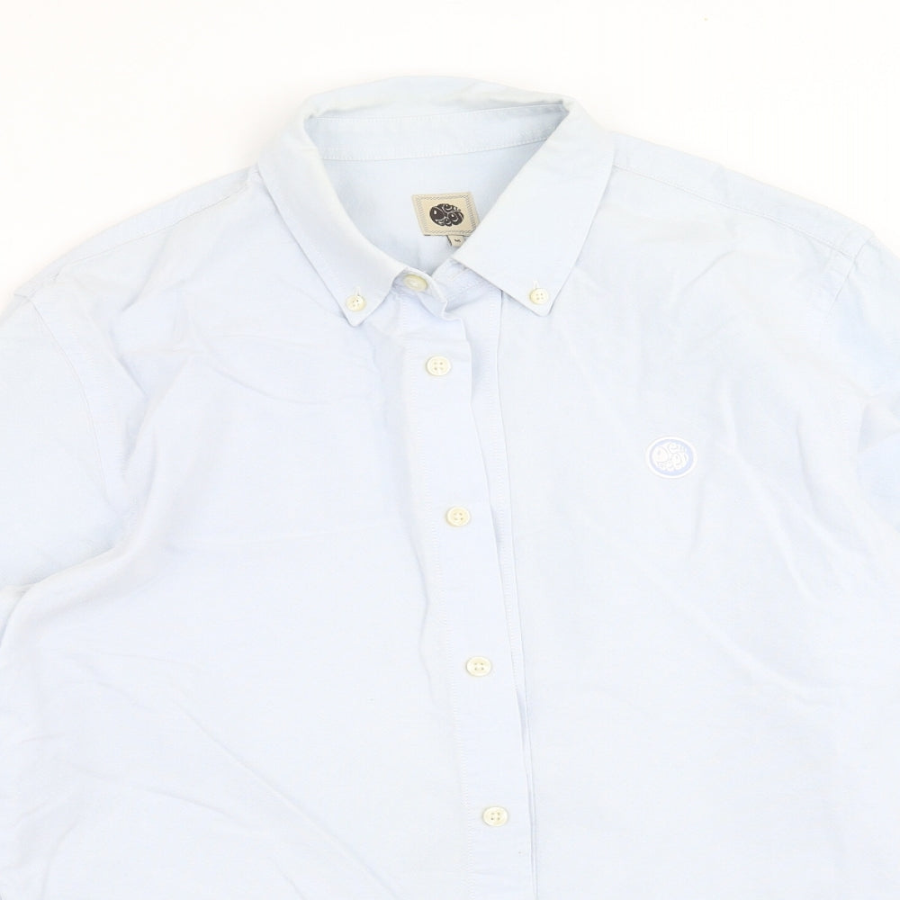 Pretty Green Mens Blue    Button-Up Size M