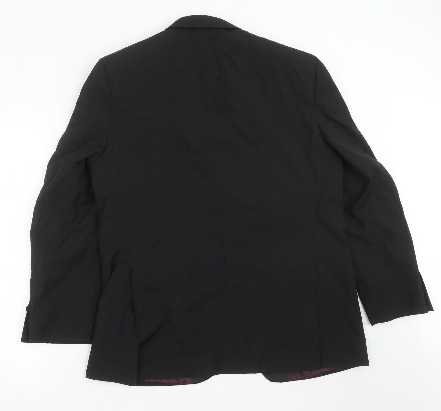 George Mens Black   Jacket Suit Jacket Size 40  - short