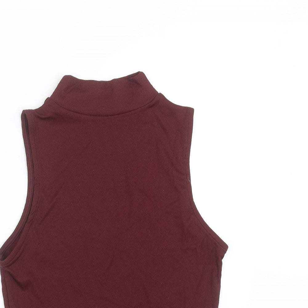 New Look Girls Purple   Basic T-Shirt Size 14-15 Years  - burgundy