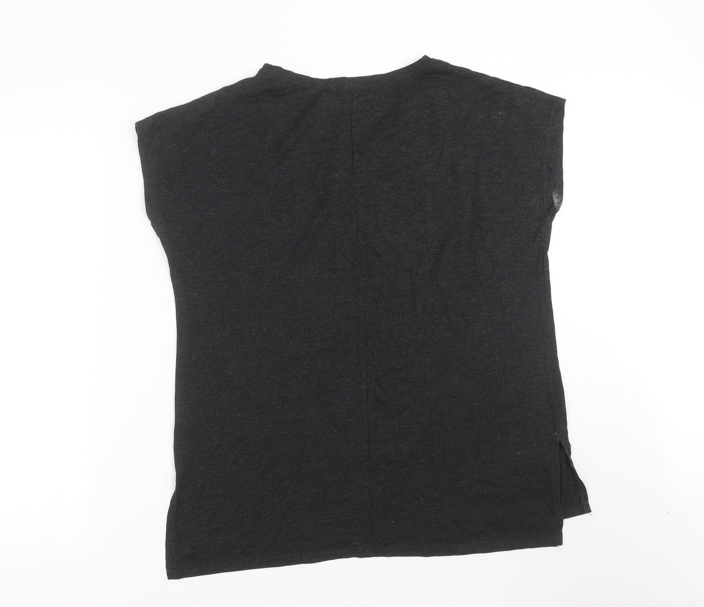 Papaya Womens Grey   Basic T-Shirt Size L  - always be happy