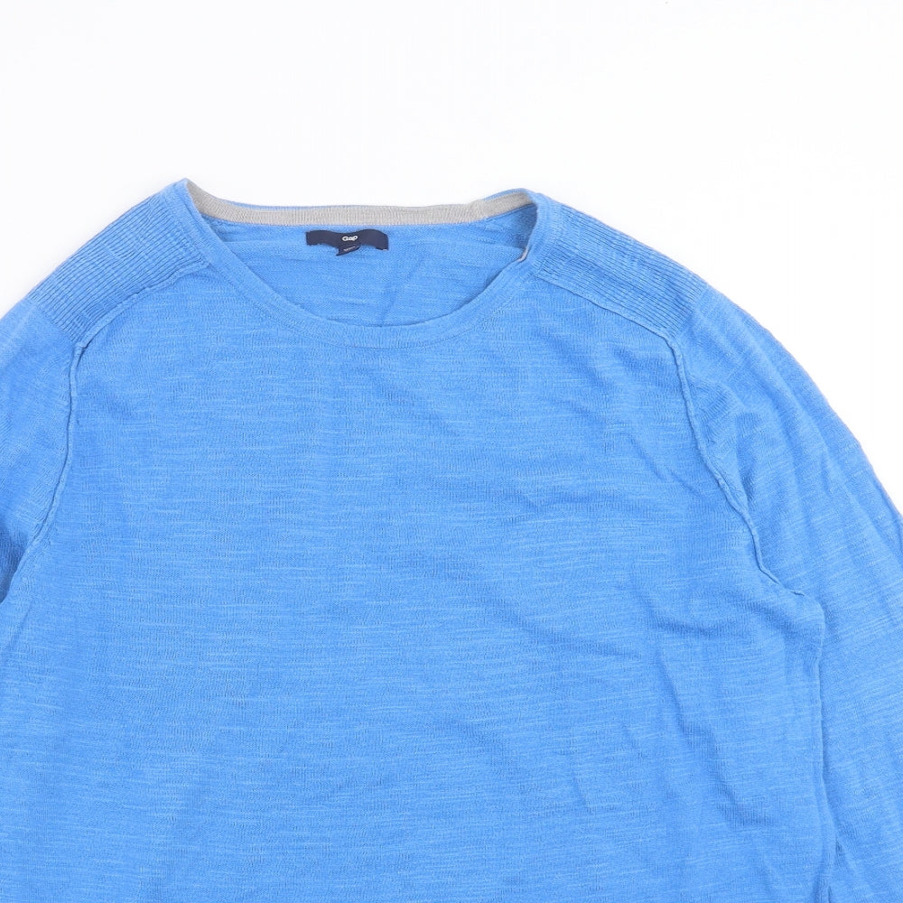 Gap Mens Blue  Knit Pullover Jumper Size M