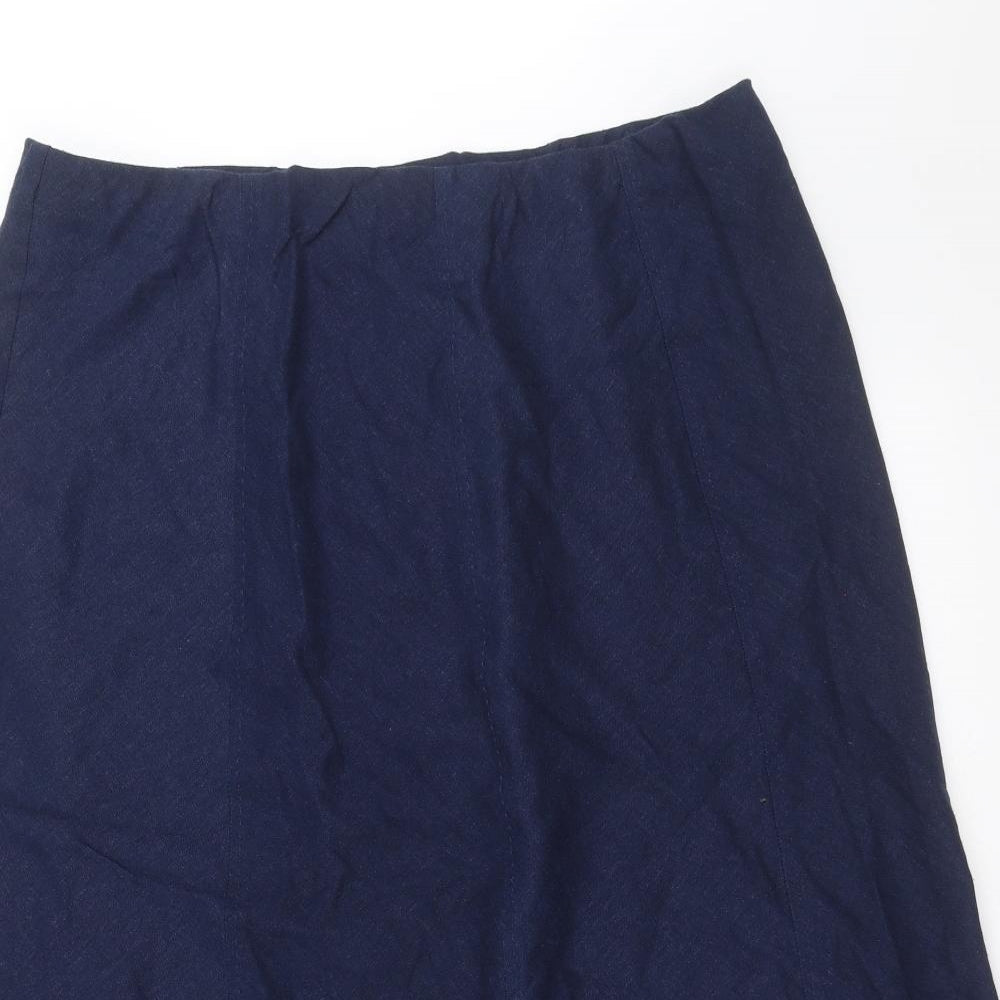 ISLE Essentials Womens Blue   A-Line Skirt Size 16