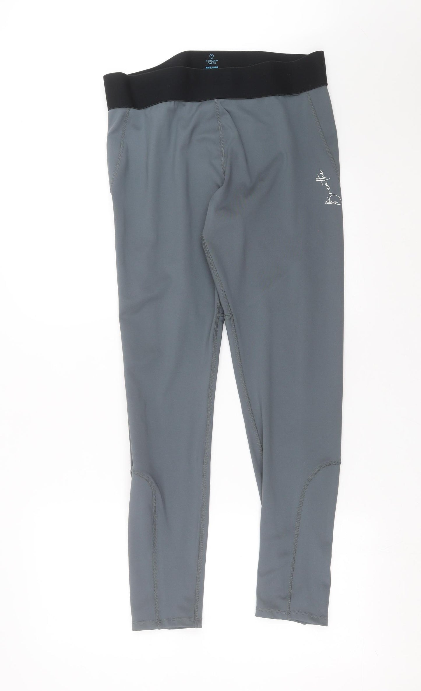 Primark Womens Grey   Compression Leggings Size L L29 in