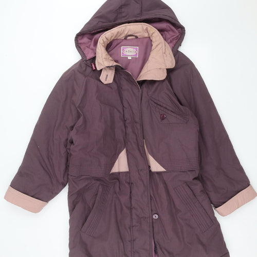 casata Womens Purple   Jacket Coat Size 12