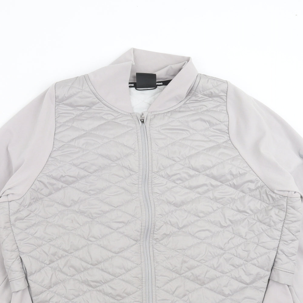 Nike Womens Grey Argyle/Diamond  Basic Casual Size L  - running jacket