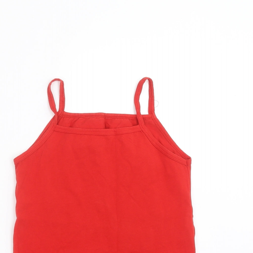 ELEGANCE Womens Red   Camisole T-Shirt Size M