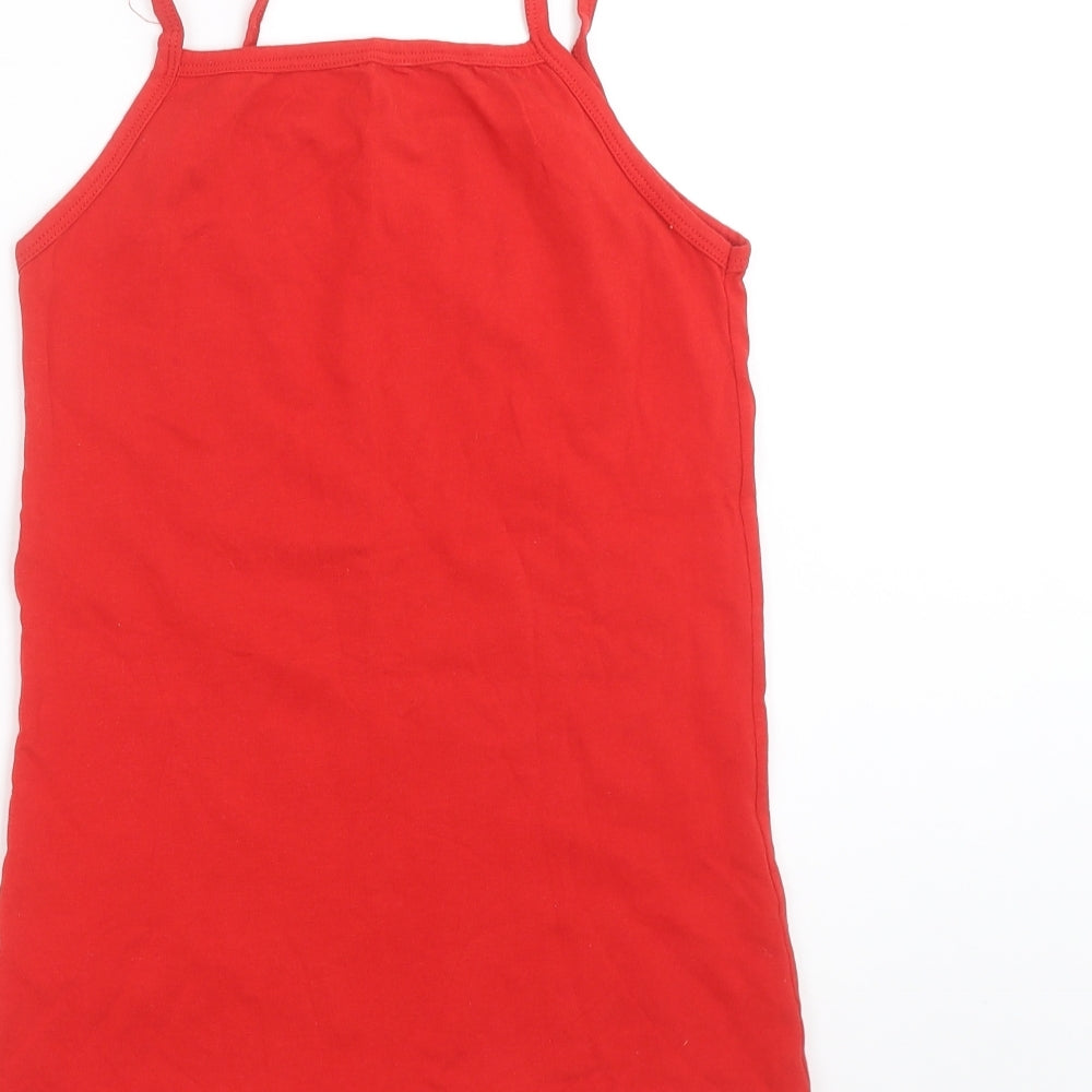 ELEGANCE Womens Red   Camisole T-Shirt Size M