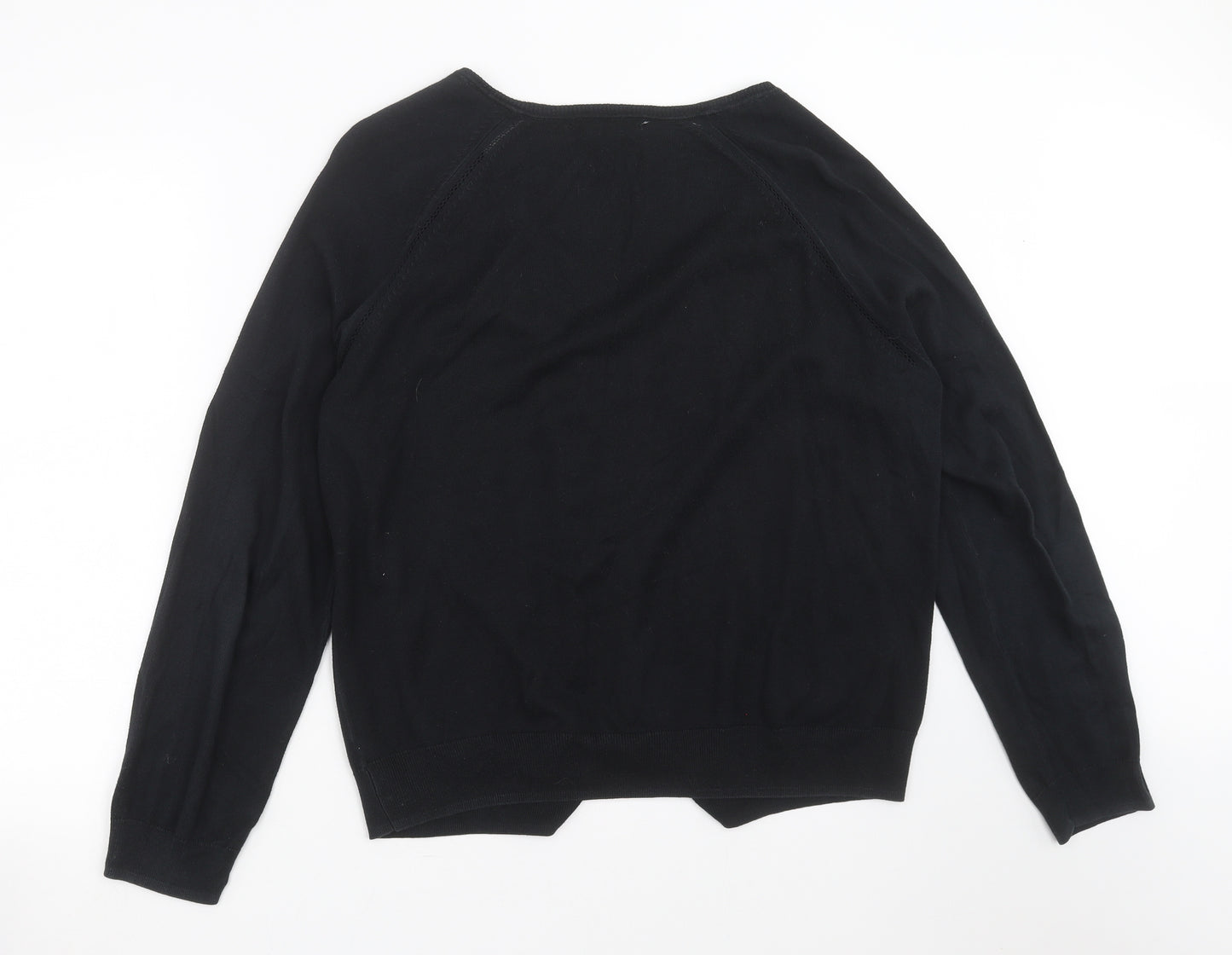 George Womens Black  Knit Cardigan Jumper Size 18