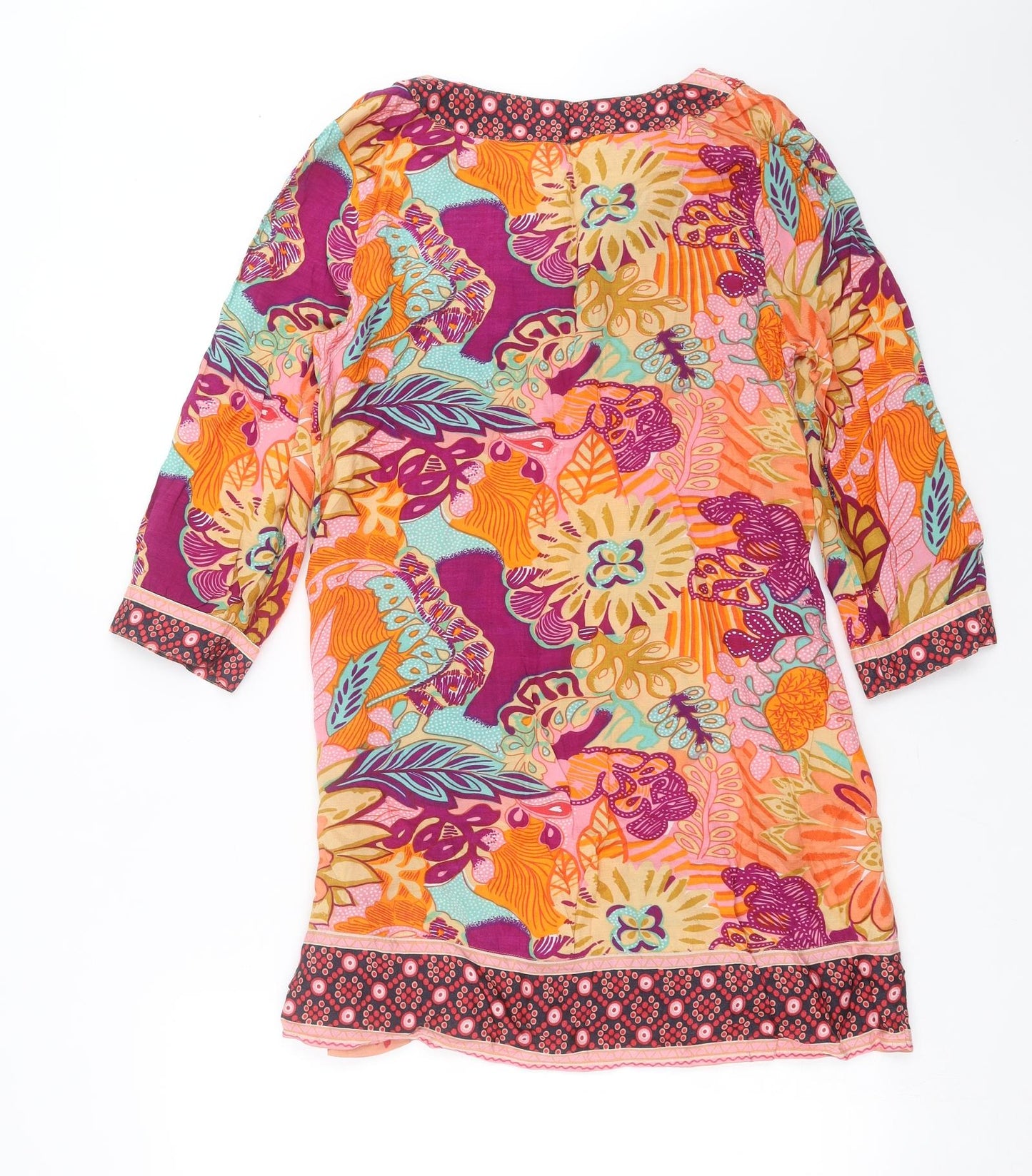 Papaya Womens Multicoloured Floral  Shift  Size 14  - sequins