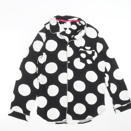 NEXT Womens Black Polka Dot  Top Pyjama Top Size 12