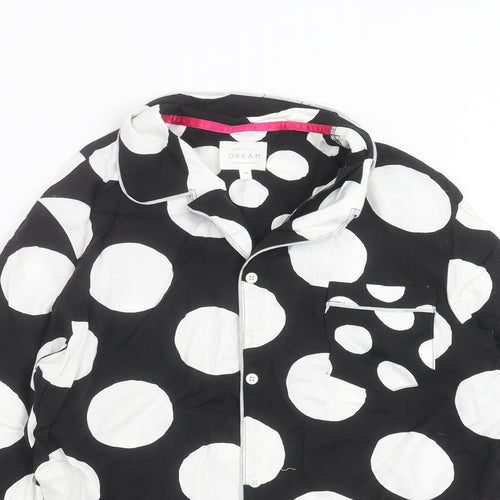 NEXT Womens Black Polka Dot  Top Pyjama Top Size 12