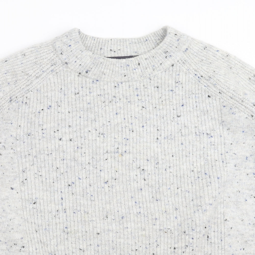 Marks and Spencer Mens Grey  Knit Pullover Jumper Size L