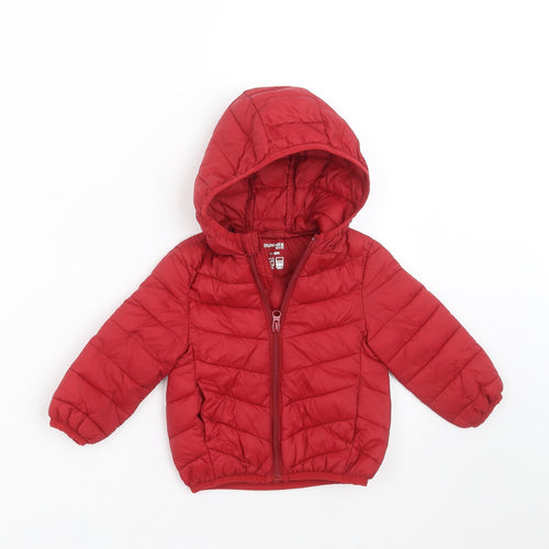 Dunnes Stores Baby Red   Jacket Coat Size 6-9 Months